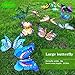 FENDISI Butterfly Garden Stakes Decorations Outdoor 3D Butterflies Lawn Decorative Yard Decor Patio Accessories Ornaments PVC Gardening Art Christmas Whimsical Gifts (Pack of 12)