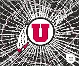 Utah Runnin Utes Shattered Auto Decal (12 x 10 -inch)