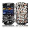 AIO Leopard Design Diamante Back Case For Blackberry Bold 9700/9780 + Screen Protector