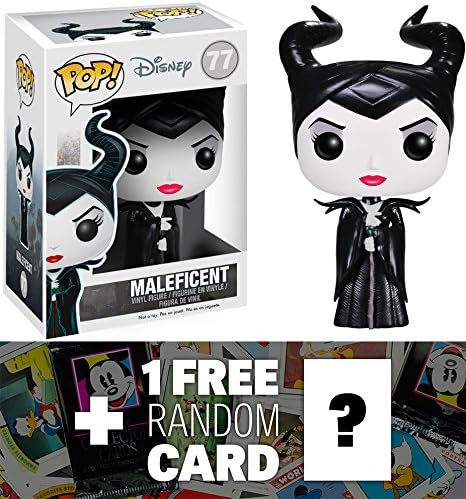 Maleficent: Funko POP! x Maleficent the Movie Vinyl Figure + 1 FREE Classic Disney Trading Card Bundle