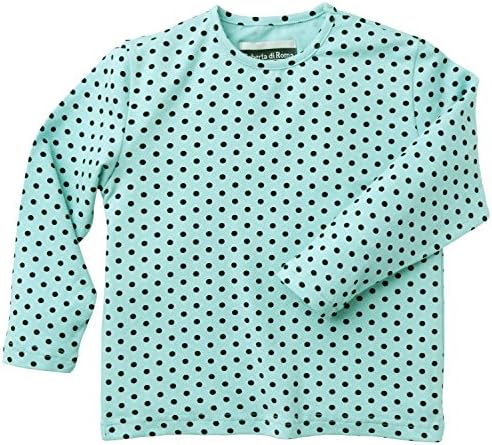 Roberta Di Roma Little Girls Cotton Knit Jersey Polka Dotted T-shirt - Turquoise (Size 2)