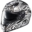 HJC Specter Men's IS-16 Street Racing Motorcycle Helmet w/ Free B&F Heart Sticker Bundle - MC-5