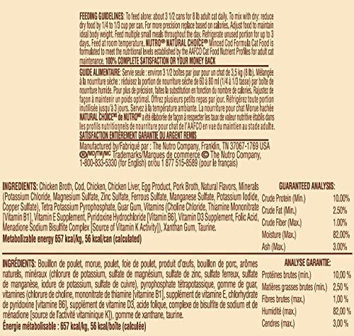 NATURAL CHOICE Adult Minced Cod Cuisine - 3 oz. (85 g)