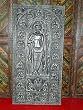 Antique Carving Buddha Carved Door Wall Panel Wood India Art 72 Inch