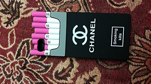 DIZA100 Fashional 3D Smoking Kills Silicone Slim Case Cover Protector for iPhone 6 Plus/iPhone 6S Plus 5.5"(HotPink/Black)