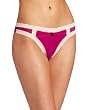 Betsey Johnson Women's Zipper Stripe Lo Rise Wide Side Thong