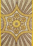 Golden Circle & Star Indian Tapestry - Mandala Wall Hanging for Dorms