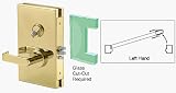 CRL 6x10 LH Polished Brass Finish Center Lock with Deadlatch in Class Room Function
