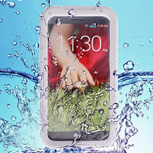 DEGITEL Waterproof Shockproof Dirt Snow Proof Full-body Protective Slim Fit Cover Case for LG G2 D800 D801 D803 (White)