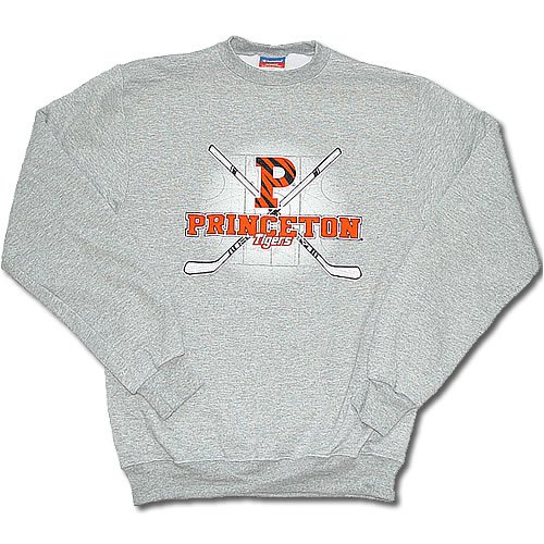 Buy Princeton Tigers Cross Stick Gray Crew Sweatshirt