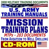 2008 Military Training Documents, U.S. Army Training Manuals - Mission Training Plans, 203 Documents - Aviation, Civil Affairs, Construction, Mortuary, Ordnance, Rail, Topographic, Drilling (CD-ROM)