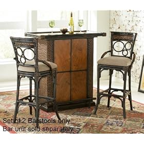 Powell Turtle Bay Bar Stool 30-Inch Seat Height, 2-Piece in 1-Carton