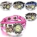 JewelryWe 5PSC New Women Wristwatch Butterfly Quartz Vintage Weave Wrap Leather Strap Girl Lady Bracelet Watch