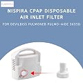 Nispira Air Inlet Filter Replacement Compatible with Devilbiss Pulmoneb Pulmo-Aide 3655D