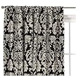 Waverly® Home Damask Window Panel - Black/ White (54x96")