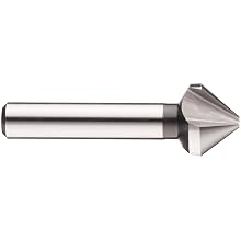 Dormer G154 Series High-Speed Steel Single-End Countersink, Uncoated (Bright) Finish, 3 Flutes, 82 Degrees, Round Shank, 6mm Shank Diameter, 8.3mm Body Diameter