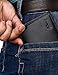 Kinzd Mens Extra Capacity Leather Trifold RFID Wallet Hybrid Bifold Flipout ID