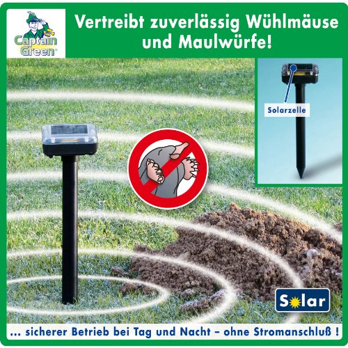 GHZ 100207-B Captain Green Solar-Maulwurf-/ Wühlmaus-/ Schädlingsvertreiber GHZ 100207-B Captain Green Solar-Maulwurf-/ Wühlmaus-/ Schädlingsvertreiber