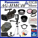 Panasonic AG-HMC40 / HMC45 AVCCAM HD Camcorder + Huge 32GB Lens Accessory Package