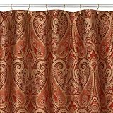 Jacquard Shower Curtain - Red Paisley