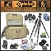 Opteka's Advanced Traveler's Essentials Kit by Opteka Package Inlcudes Excursion Series C900 Full-Size Waterproof Canvas Bag, Heavy Duty Tripod and Monopod and Much More! For Sony Alpha A100, A200, A300, A350, A500, A550, A700, A850 & A900 Digital SLR Cameras