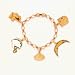 San Diego Chargers Gold Tone NFL Charm Bracelet