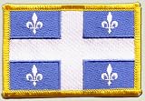 Écusson brodé Canada Quebec - 8 x 6 cm
