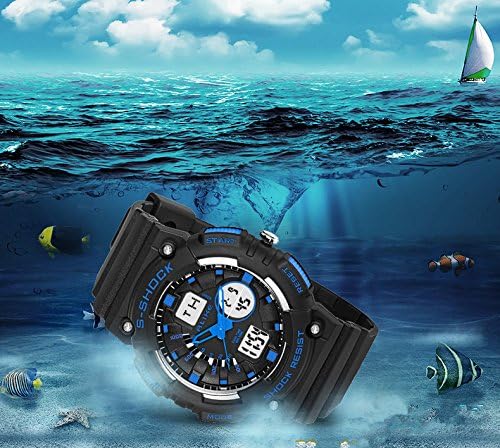 Outdoor Men Boy G Sports Watches LED Digital Quartz Multifunction Waterproof Military Watch Dress Wristwatches Red