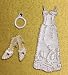 Wedding Dress, Ring & Shoes Self Adhesive Stickers