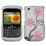 Moon Flowers With Full Rhinestones Hard Protector Case Cover For BlackBerry ....