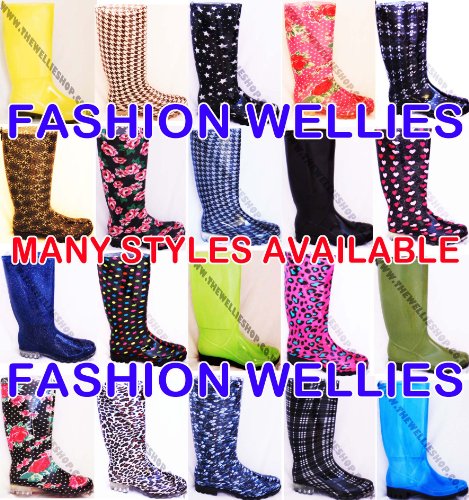 NEW WELLIES WOMENS, LADIES, GIRLS, FESTIVAL, RAIN, SNOW,