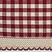Buffalo Check Panel Window Curtain - 42 Inch Width, 63 Inch Length - Burgundy & Ivory Plaid - Light Filtering Farmhouse Country Drapes for Bedroom Living & Dining Room by Achim Home Decor