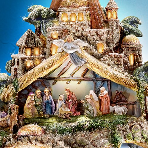The Nativity Tree Tabletop Centerpiece Presented And Narrated By Thomas