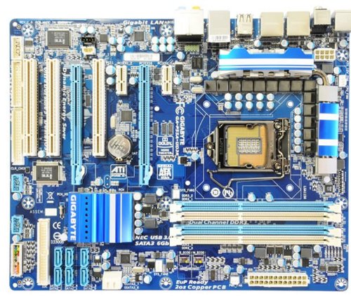 Gigabyte GA-P55A-UD3R Motherboard Core i7 Socket 1156 Intel P55 ATX RAID Gigabit Ethernet (GA-P55A-UD3R)