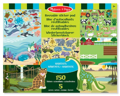 Melissa & Doug Reusable Sticker Pad Habitats