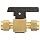 Parker 2Z-PR4-VT-B Brass Plug Valve, 1/8" CPI Compression Fitting