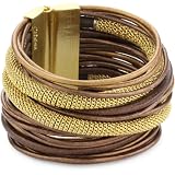 Citrine by the Stones Rocker Gold-Plated Brown