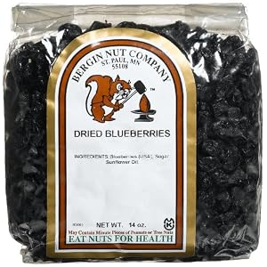 Bergin Nut Company Blueberries Dried, 14-Ounce Bag by Bergin Nut Company
