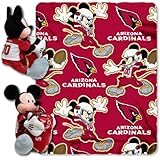NFL Mickey Mouse Pillow with Fleece Throw Blanket Set