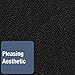 Quartet Bulletin Board, Fabric, 3' x 2', Frameless, High-Density Fiberboard, Oval Office, Black (7683BK)