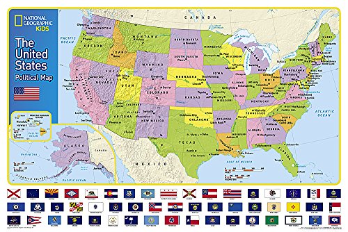 The United States for Kids [Laminated] (National Geographic Reference Map)