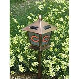 Team Sports America Chicago Bears 20 Inch Stain Glass Solar Lantern
