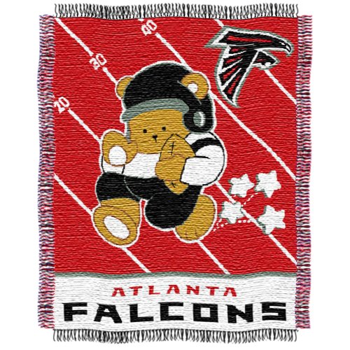 NFL Atlanta Falcons 36-Inch-by-46-Inch Woven Jacquard Baby Throw