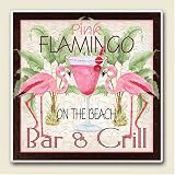 AbsorbaStone Coaster set~ Flamingo ~4 Tile Drink Coasters ~ code 144C