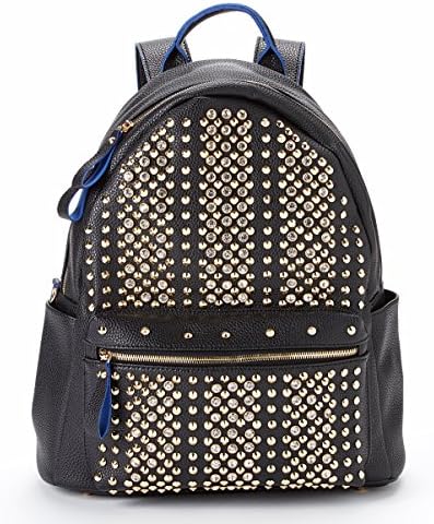 Pink Cosmo Celebrity Diamond Studded Backpack (Black)