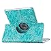 iPad Air 2 Case, TabPow [360 Degrees][Flip][Smart Case] PU Leather Flip Case [Magnetic Closure] Smart Cover with Stand [Auto Sleep/Wake] for Apple iPad Air 2/ iPad 6th Generation, Grapevine Turquoise