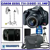 Professional Photographers Portrait Pro Series Package + Canon EOS Rebel T1i (500D) Digital SLR Camera + Sigma 18-250mm f/3.5-6.3 DC OS HSM IF Lens + Willoughby's 16GB SDHC Photo Bundle