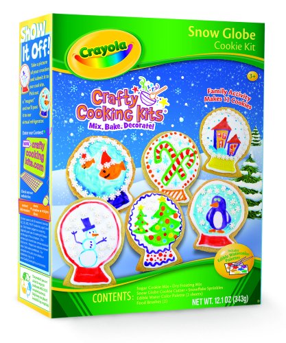 Brand Castle Crayola Snow Globe Cookie Kit, 10-Ounce (Pack of 4)