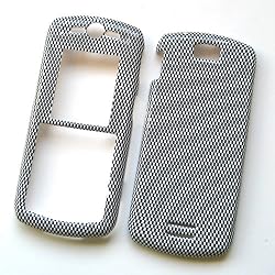 Motorola SLVR L7c Snap On Protector Hard Case Image Cover Carbon Fiber