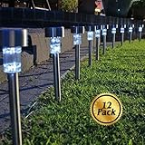 Solar Pathway lights [12 Pack], Koolife [Stainless Steel] Led Path Landscape Lights for Outdoor Garden Décor Lighting- Easy Installation- Weather and Water Resistant - Best Reviews Guide